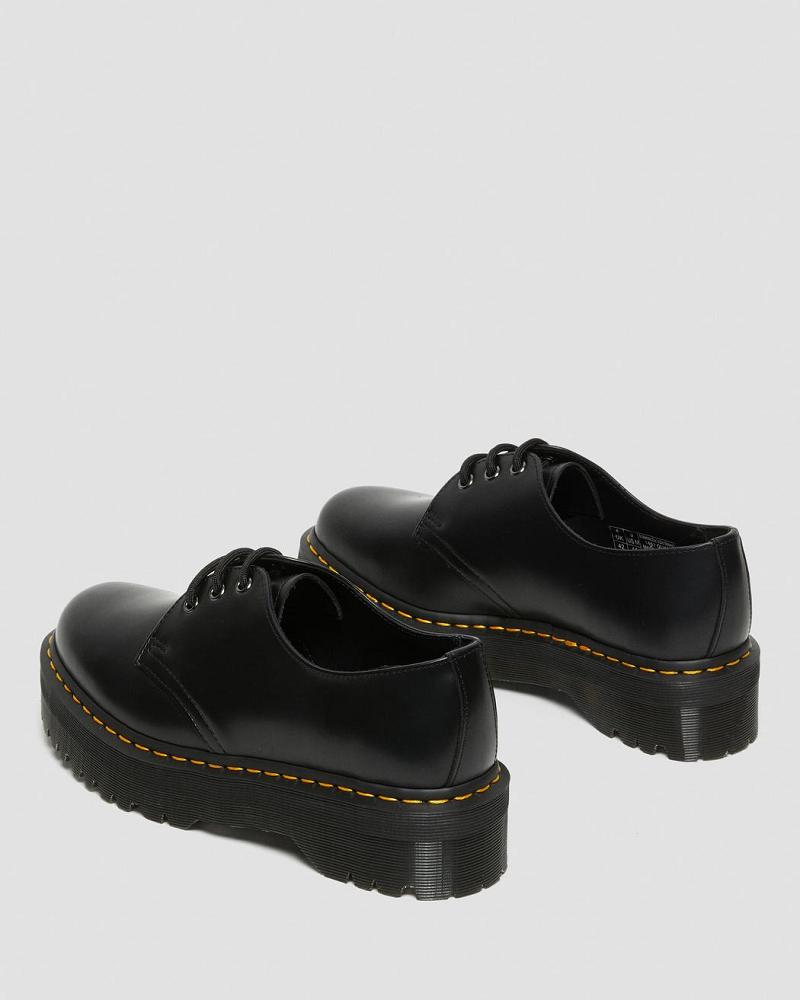 Dr Martens 1461 Smooth Leren Platform Schoenen Heren Zwart | NL 193WNB